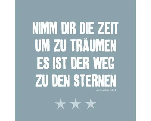 Glasbild Nimm Dir Die Zeit 20x20 cm GLA993