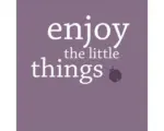 Hornbach Glasbild Enjoy The Little Things 30x30 cm GLA996