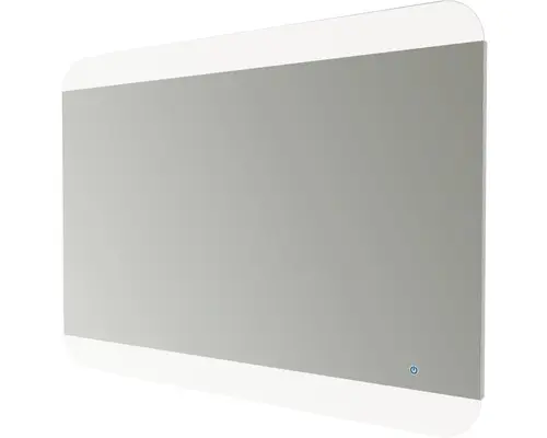 LED-Lichtspiegel Baden Haus mit Touch On/Off eckig 100x70 cm