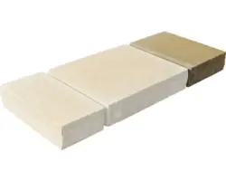 Stufenplatte Kartäuser Fuoco gespalten 36x48x12 cm