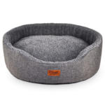 QUALIPET Freezack Hundebett Oval Casadei grau S