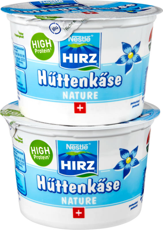 Cottage Cheese Nature Hirz, 2 x 200 g