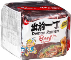 Nissin Instant Noodle Soup Demae Ramen, Rind, 5 x 100 g