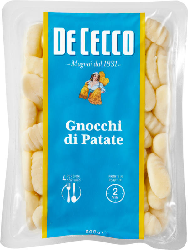 Gnocchi de pommes de terre De Cecco, 500 g