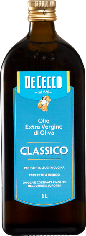 Olio di oliva Classico De Cecco, Extra Vergine, 1 litro