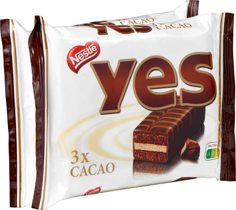 Nestlé Kuchenriegel Yes Cacao, 2 x 3 x 32 g