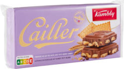 Tablette de chocolat Lait des Alpes Cailler avec Petit Beurre Kambly, 2 x 180 g