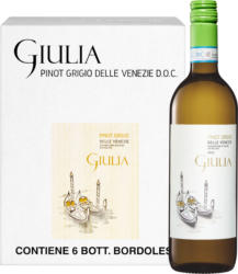 Giulia Pinot Grigio delle Venezie DOC, Italie, Vénétie, 2022, 6 x 75 cl