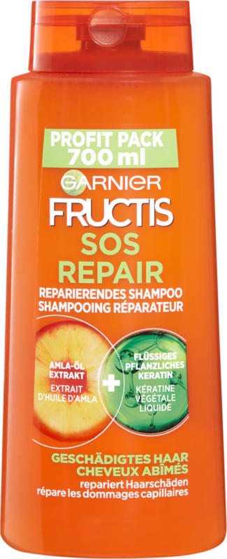 Shampooing SOS Repair Fructis Garnier, 700 ml