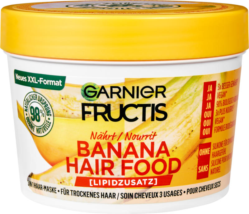 Maschera Hair Food Banana Garnier Fructis, 400 ml
