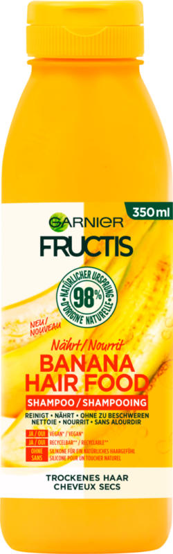 Garnier Fructis Shampoo Banana Hair Food, 350 ml