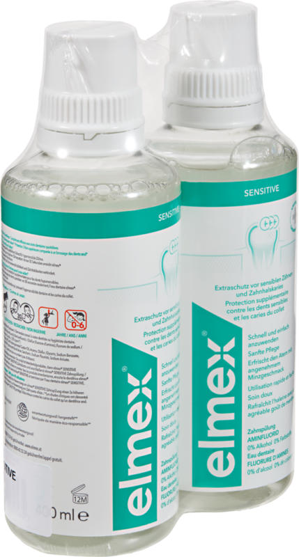 Elmex Zahnspülung Sensitive, 2 x 400 ml