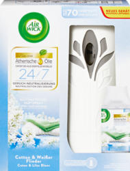 Spray per ambienti Freshmatic Max Cotone & Lillà Bianco Air Wick, 1 Starter Kit