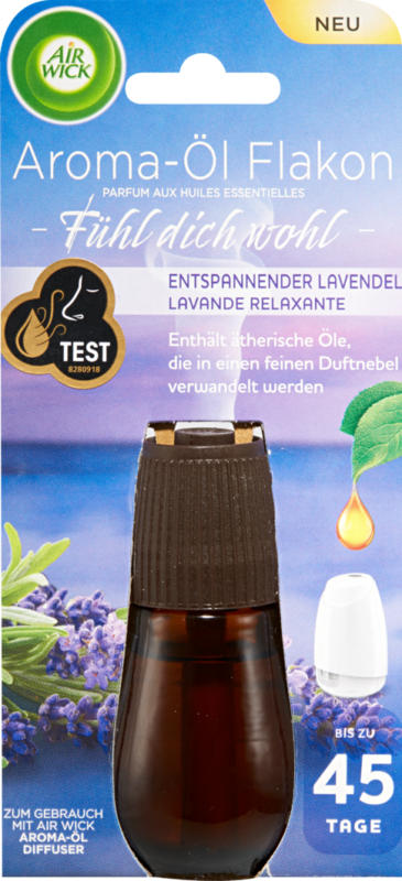 Flacon diffuseur de parfums aux huiles essentielles Lavande relaxante Air Wick, Recharge, 20 ml