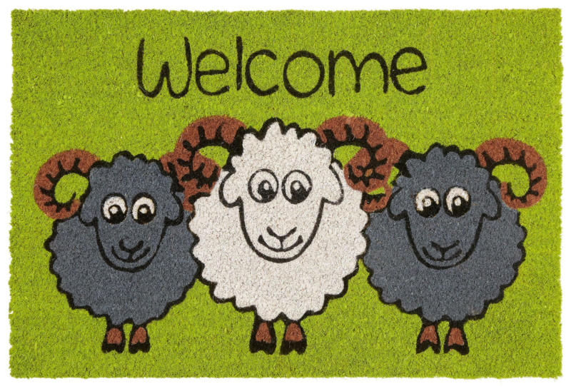 Fussmatte Welcome Sheep in Multicolor ca. 40x60cm