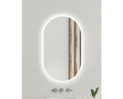 LED-Lichtspiegel Amirro Ambiente Oval 100x50 cm