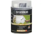 Hornbach HORNBACH 2K Fliesenlack Fliesenfarbe glanz weiß 750 ml inkl. Härter 20 ml
