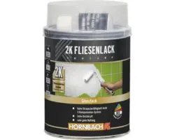 HORNBACH 2K Fliesenlack Fliesenfarbe glanz weiß 750 ml inkl. Härter 20 ml
