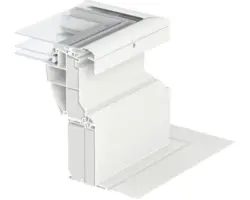 VELUX Adapterkranz 15 cm ohne Flansch ZCE 1015 für Flachdachfenster 150x150 cm