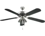Hornbach Deckenventilator Madeira Agestis Ø 132 cm nickel/schwarz