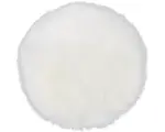 Hornbach Kunstfell-Sitzkissen weiß Ø 35 cm