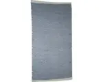 Hornbach Fleckerl-Teppich Dakota Streifen graublau 65x130 cm