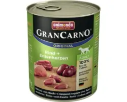 Hundefutter nass animonda Gran Carno Original Adult Rind + Entenherzen 800 g