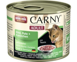 Katzenfutter nass animonda Carny Adult Rind, Pute + Kaninchen 200 g