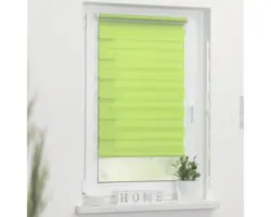 Lichtblick Doppelrollo ohne Bohren grün 90x220 cm inkl. Klemmträger