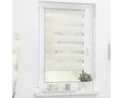 Lichtblick Doppelrollo ohne Bohren natur 85x150 cm inkl. Klemmträger