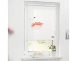 Klemmrollo Lichtblick ohne Bohren Face weiß 90x150 cm inkl. Klemmträger