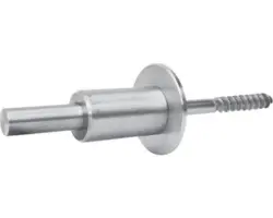 Rundstabhalter mit Rundstab 50 mm Edelstahl V4A Ø 10 mm