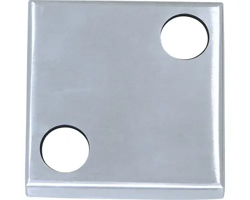 Abdeckrosette seitliche Montage Edelstahl V4A