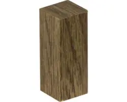 Eckenstäbchen Eiche braun 16,5x16,5x40 mm (2 Stk.)