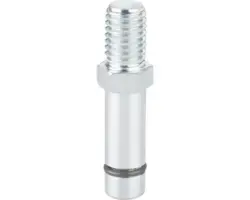 Tarrox Gewindestift mit Bundstift zum Montieren von Doppelrollen für 8 mm Rückenloch, M10/8 mm, 2 Stück