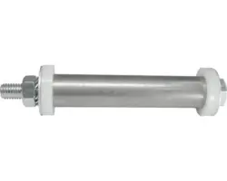 Tarrox Achszubehör für Haemmerlin und Limex Schubkarren, Rad 20 auf 10 mm, Nabe 88/100 mm