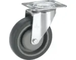 Hornbach Tarrox Transport-Geräte-Lenkrolle, bis 150 kg, mit Platte, TPE-Lauffläche und Fadenschutz, 100 x 128 x 32 mm