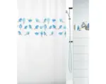Hornbach Duschvorhang Spirella Birdy 180x200 cm blau weiß