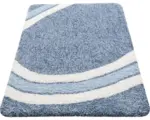 Hornbach Badteppich Spirella Curve 55x65 cm blau