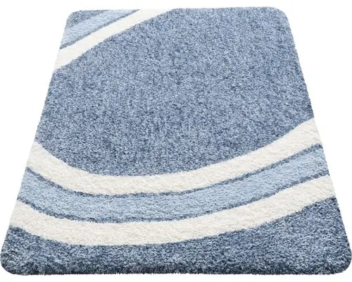 Badteppich Spirella Curve 55x65 cm blau