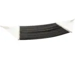 Hornbach Hängematte Premium Baumwolle 145x200 cm black-white gestreift