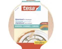 Malerabdeckband Tesa Malerband Kurven 25 mm x 25 m