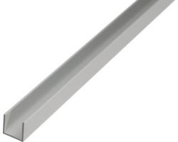 U-Profil Aluminium silber 10 x 8 x 1,3 mm 1,3 mm , 2 m