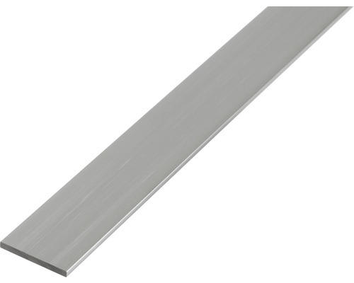 Flachstange Aluminium silber eloxiert 20x5 mm, 2 m