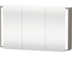 LED-Spiegelschrank Duravit Ketho 3-türig 120x75x18 cm graphit matt