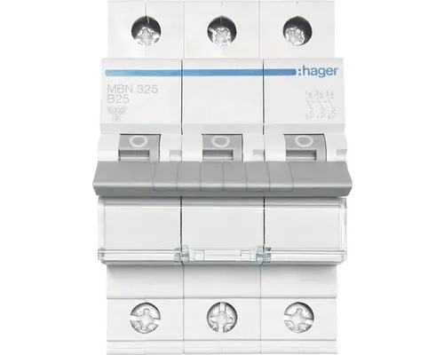 Hager MBN325 B 25A Sicherungsautomat 6kA 3-polig