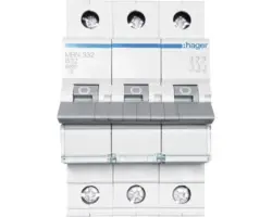 Hager MBN332 B 32A Sicherungsautomat 6kA 3-polig