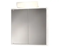 LED-Spiegelschrank Jokey 19122 2-türig 60x74x14 cm weiß