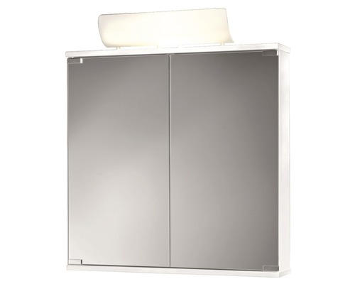 LED-Spiegelschrank Jokey 19122 2-türig 60x74x14 cm weiß