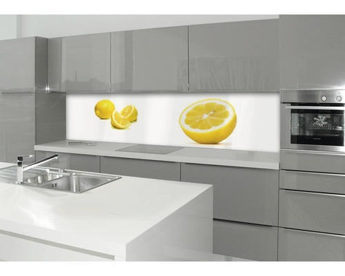 Küchenrückwand mySpotti profix Limone 600x2200x2 mm